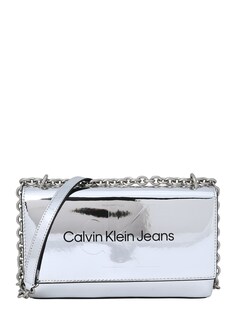 Сумка через плечо Calvin Klein, серебро