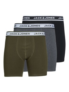 Трусы боксеры JACK &amp; JONES, серый/зеленый/черный