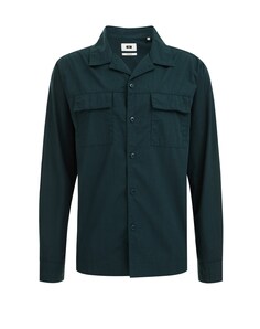 Рубашка на пуговицах стандартного кроя We Fashion, темно-зеленый