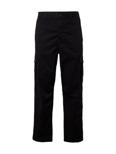 Обычные брюки-карго BOSS Orange Sisla-5, черный
