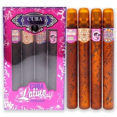 Женский подарочный набор из 4 предметов Latino Collection 1,17 унций — Copacabana, Maya, Carnaval Edp Spray (Cha-2549), Cuba