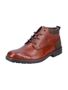 Ботинки на шнуровке Rieker, темно-рыжий/темно-коричневый