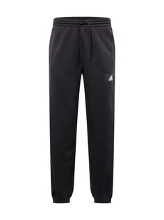 Зауженные тренировочные брюки Adidas Essentials Feelvivid Fleece Straight, черный
