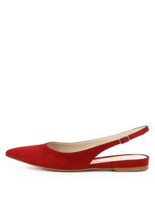 Туфли-лодочки с ремешком на пятке Evita, красный