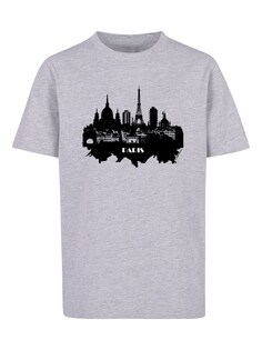 Футболка F4Nt4Stic Cities Collection - Paris skyline, пестрый серый