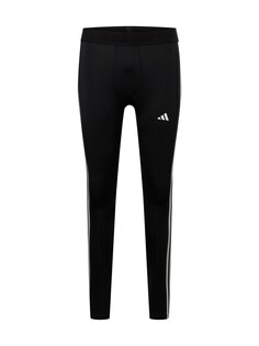 Узкие тренировочные брюки ADIDAS PERFORMANCE Techfit 3-Stripes Long, черный