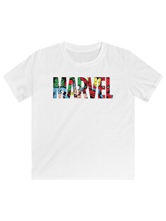 Рубашка F4Nt4Stic Marvel Avengers Logo Characters, белый