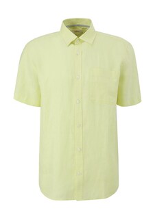 Рубашка на пуговицах стандартного кроя S.Oliver, желтый