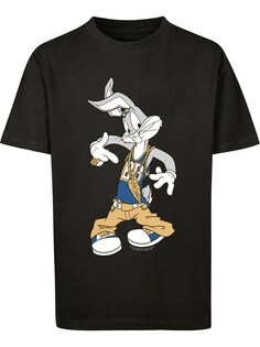 Футболка F4Nt4Stic Looney Tunes Bugs Bunny Rapper Trickfilm Hase, черный