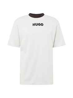Футболка HUGO Daktai, серый/светло-серый
