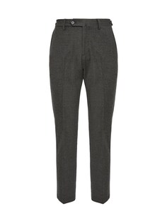 Обычные плиссированные брюки Boggi Milano, темно-серый
