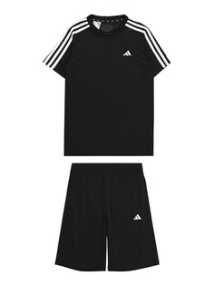 Спортивный костюм Adidas Train Essentials Aeroready 3-Stripes -Fit, черный