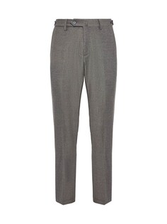 Обычные плиссированные брюки Boggi Milano, серый