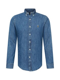 Рубашка узкого кроя на пуговицах Polo Ralph Lauren, синий