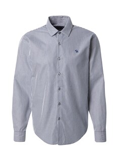 Рубашка на пуговицах стандартного кроя Abercrombie &amp; Fitch, темно-синий