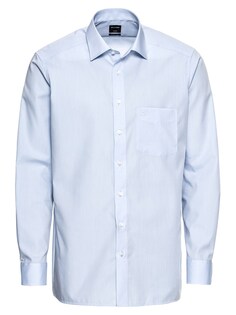 Рубашка на пуговицах стандартного кроя OLYMP, синий