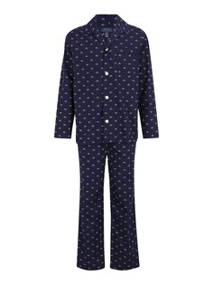 Длинная пижама Polo Ralph Lauren, темно-синий
