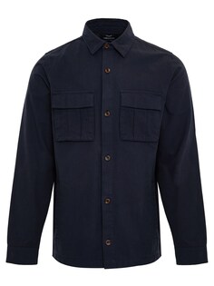 Межсезонная куртка стандартного кроя Threadbare, темно-синий