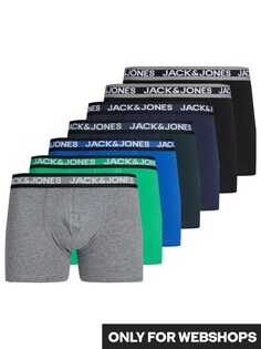 Трусы боксеры JACK &amp; JONES ADRIAN, темно-синий/пестрый серый/светло-зеленый/черный