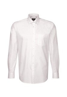 Рубашка на пуговицах стандартного кроя Seidensticker, натуральный белый