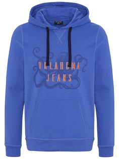Толстовка Oklahoma Jeans aus Baumwollmix mit Motiv, синий