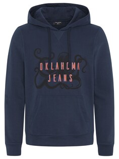Толстовка Oklahoma Jeans aus Baumwollmix mit Motiv, темно-синий