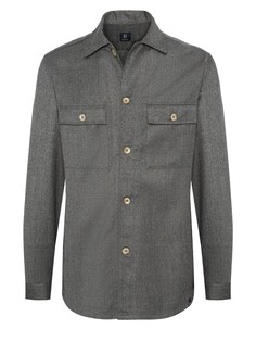 Рубашка на пуговицах стандартного кроя Boggi Milano, серый