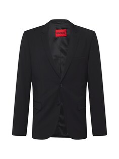 Деловой пиджак приталенного кроя HUGO Arti, черный