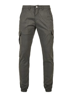 Зауженные брюки-карго Urban Classics, серый/темно-серый