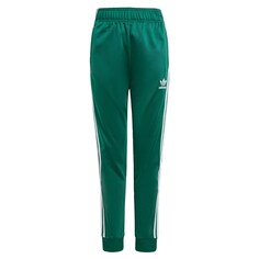 Зауженные брюки Adidas Adicolor, темно-зеленый