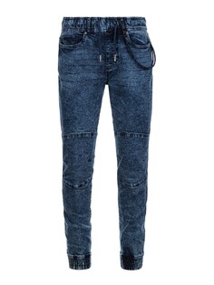 Зауженные джинсы Ombre P1056, темно-синий
