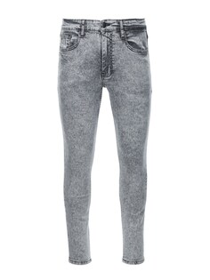 Узкие джинсы Ombre P1062, серый