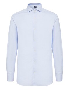 Деловая рубашка стандартного кроя Boggi Milano Napoli, светло-синий