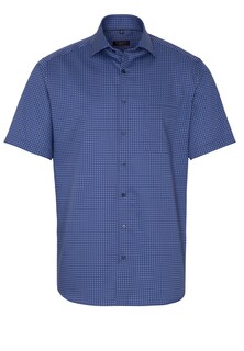 Рубашка на пуговицах стандартного кроя Eterna, синий