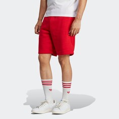Обычные брюки Adidas Trefoil Essentials, красный