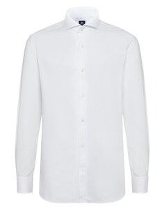Деловая рубашка стандартного кроя Boggi Milano Napoli, белый