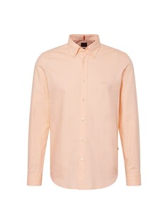 Рубашка на пуговицах стандартного кроя BOSS Orange Rickert, пастельно-оранжевый