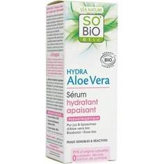 So&apos;Bio Tic Гипоаллергенная чувствительная и реактивная кожа Cosmebio Hydra Aloe Vera Успокаивающая увлажняющая сыворотка 30 мл, So&apos;Bio Г‰Tic