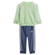 Тренировочный костюм Adidas Essentials, пыльно-синий/светло-зеленый
