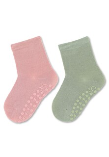 Носки STERNTALER, пастельно-зеленый/темно-розовый