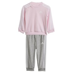 Тренировочный костюм Adidas Essentials, серый/розовый