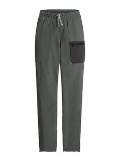 Обычные уличные брюки Jack Wolfskin, темно-зеленый