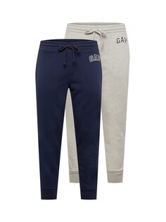 Зауженные брюки Gap, темно-синий/серый