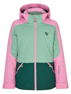 Спортивная куртка Ziener Amely, светло-зеленый/темно-зеленый/розовый