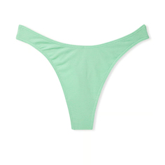 Трусики-стринги Victoria&apos;s Secret Stretch Cotton High-Leg Scoop Thong Classic, мятный