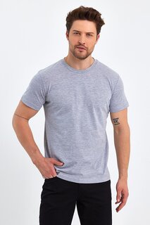 Мужская базовая футболка из одинарного джерси с круглым вырезом Rodi, серый