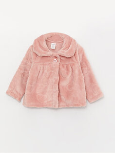 Плюшевое пальто с длинными рукавами для маленьких девочек LCW baby, розовый