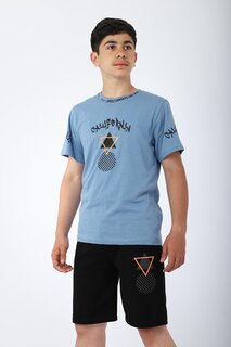 Футболка и шорты для мальчика, летний костюм с принтом «Калифорния» Pina Kids, синий