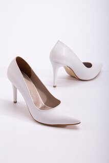 D063 Женские классические туфли на тонком каблуке-шпильке Daxtors, белый