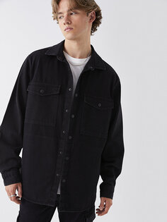 Мужская джинсовая куртка стандартного кроя LCW Jeans, черное родео
